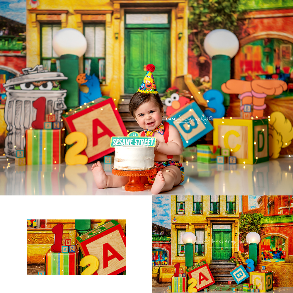Home Fragrance Gingerbread - Cookie House Front Backdrops Kids Baby