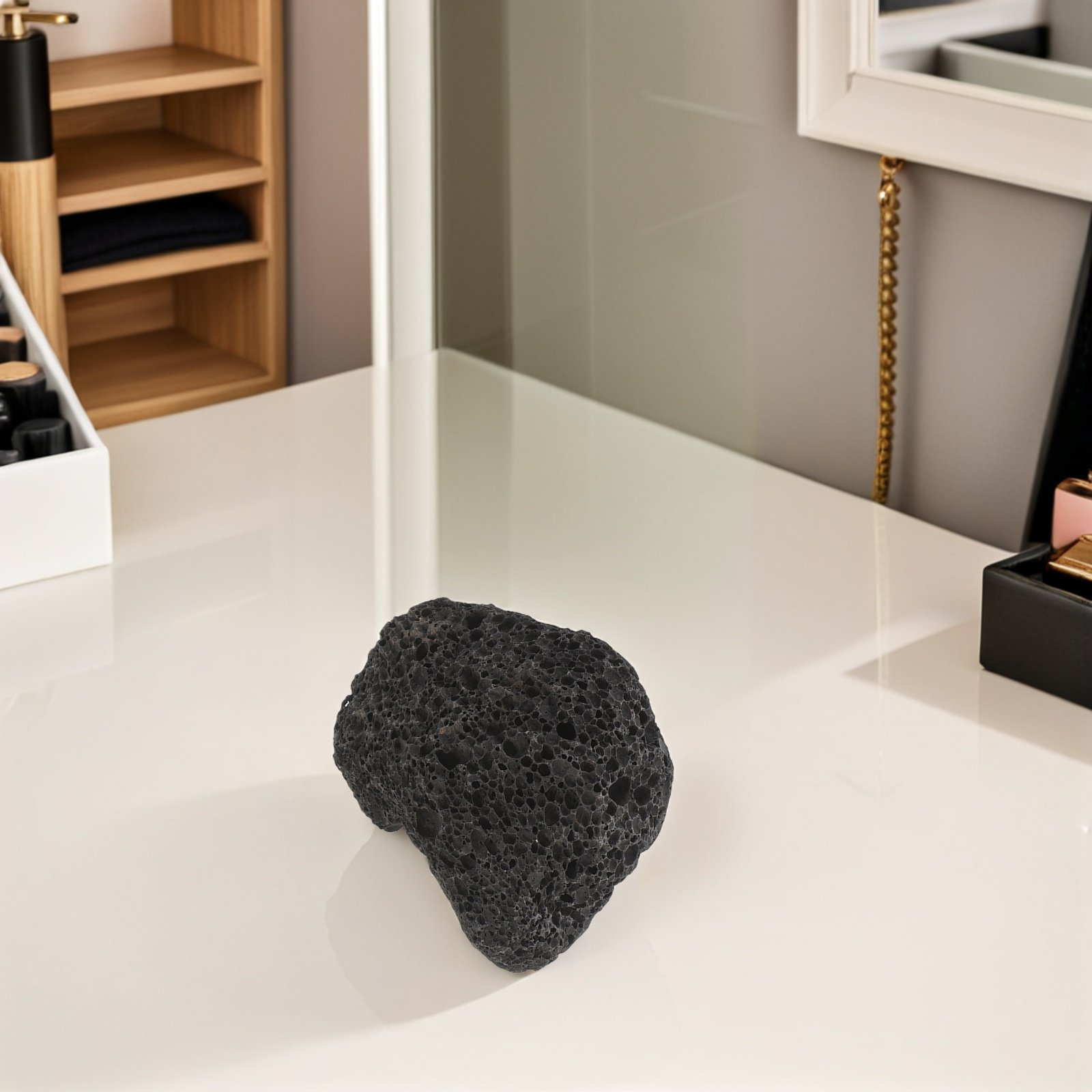 Home Fragrance With Essential Oils - Passive Aromatherapy Stone Diffuser Black Volcanic
