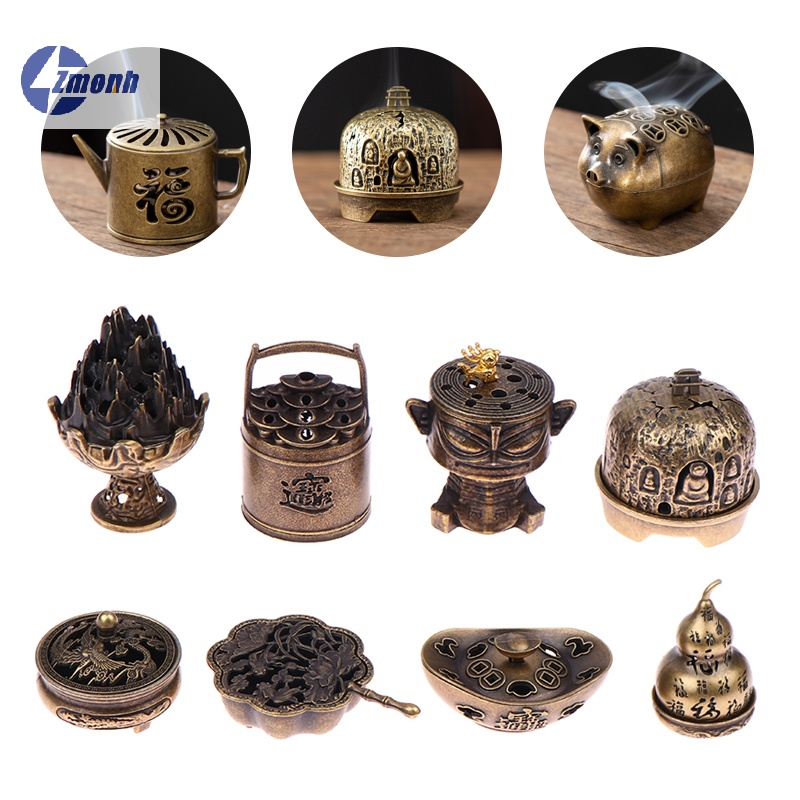 Home Fragrance Vanilla Cashmere - Brass Incense Burner Metal Sandalwood Agarwood
