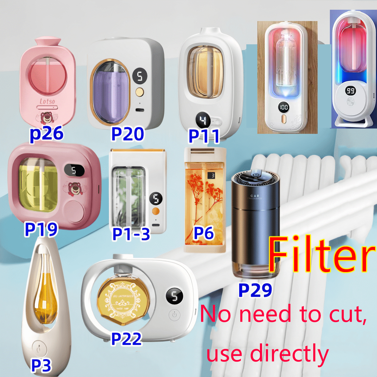 Home Fragrance Accessories - Intelligent Aromatherapy Machine Replacement Filter Toilet