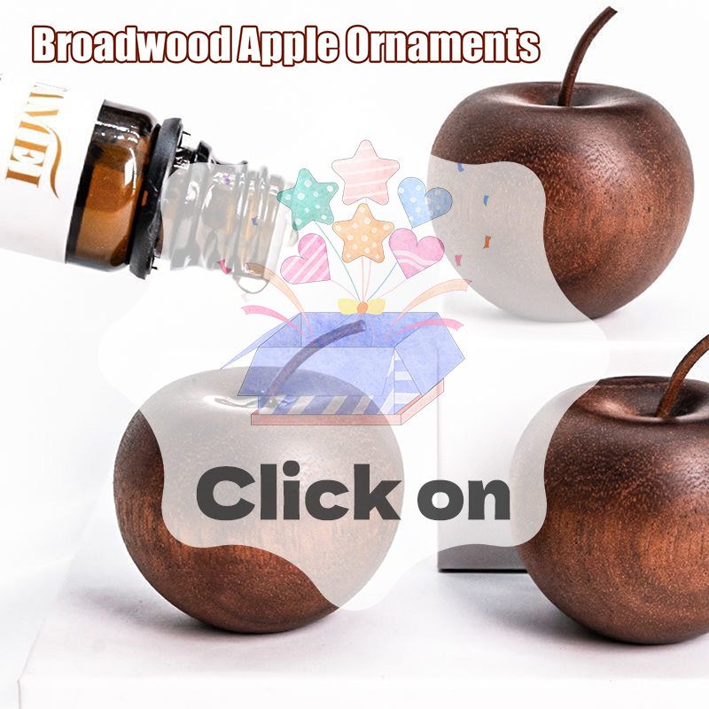 Home Fragrance With Essential Oils - 1PCS Of Wooden Apple Shaped Essential