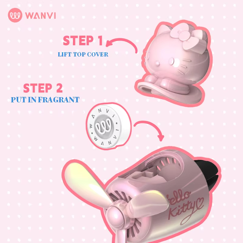 Hello Kitty Kawaii Car Air Fre - Home Fragrance Miniso ulasan dan harga