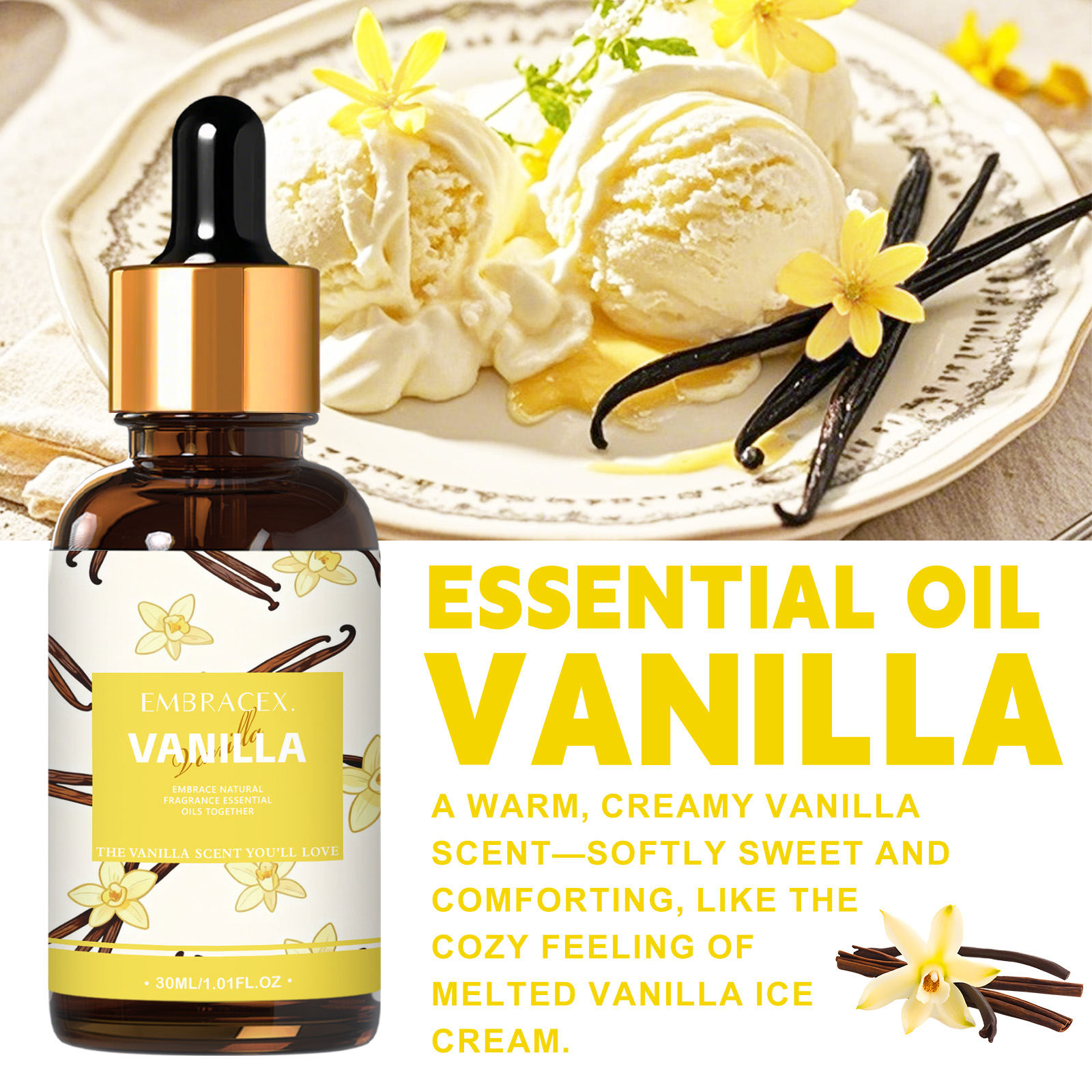 30ml Vanilla Essential Oil Per - Home Fragrance Accessories ulasan dan harga