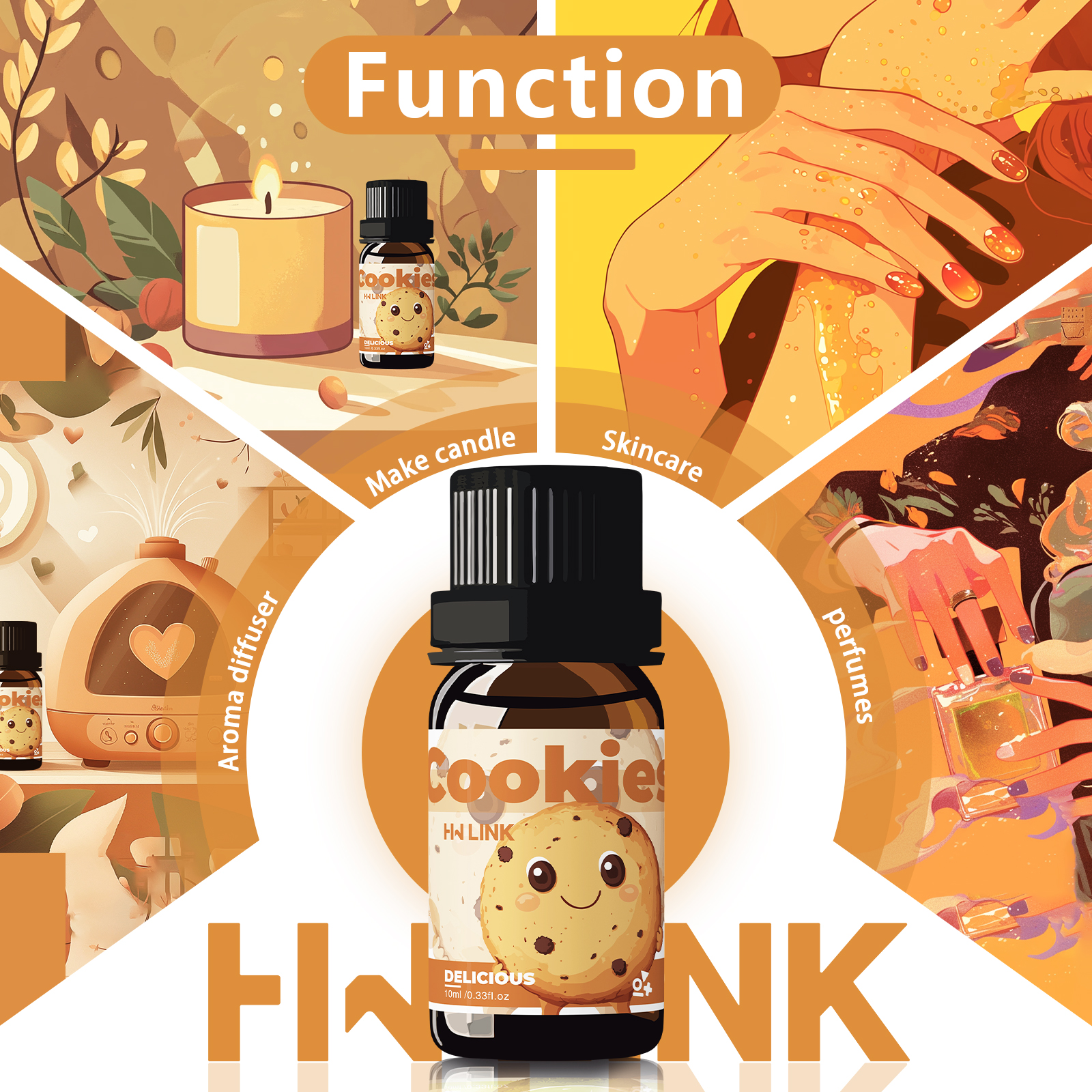10ml Cookies Essential Oils Pe - Home Fragrance Accessories ulasan dan harga