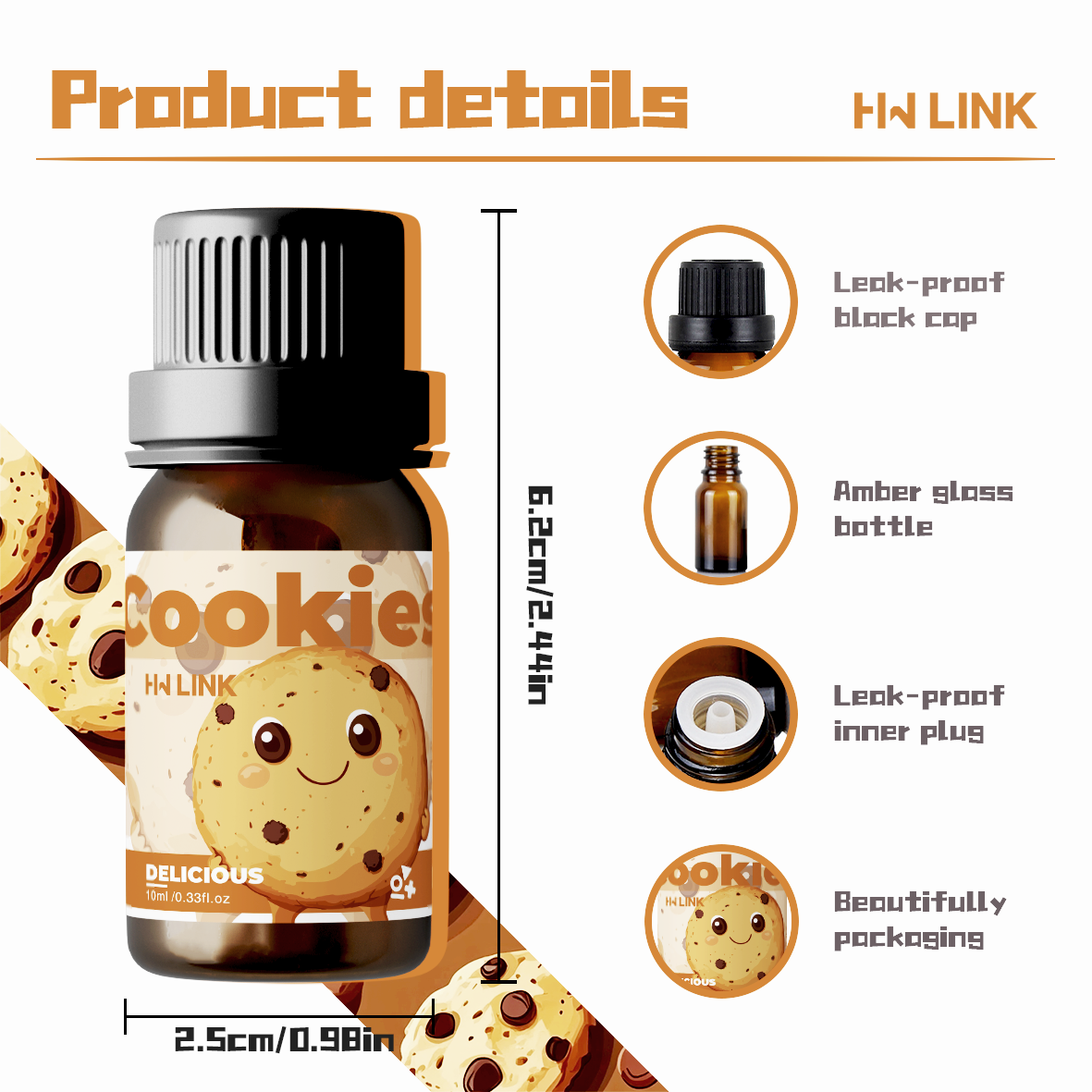 10ml Cookies Essential Oils Pe - Home Fragrance Accessories ulasan dan harga