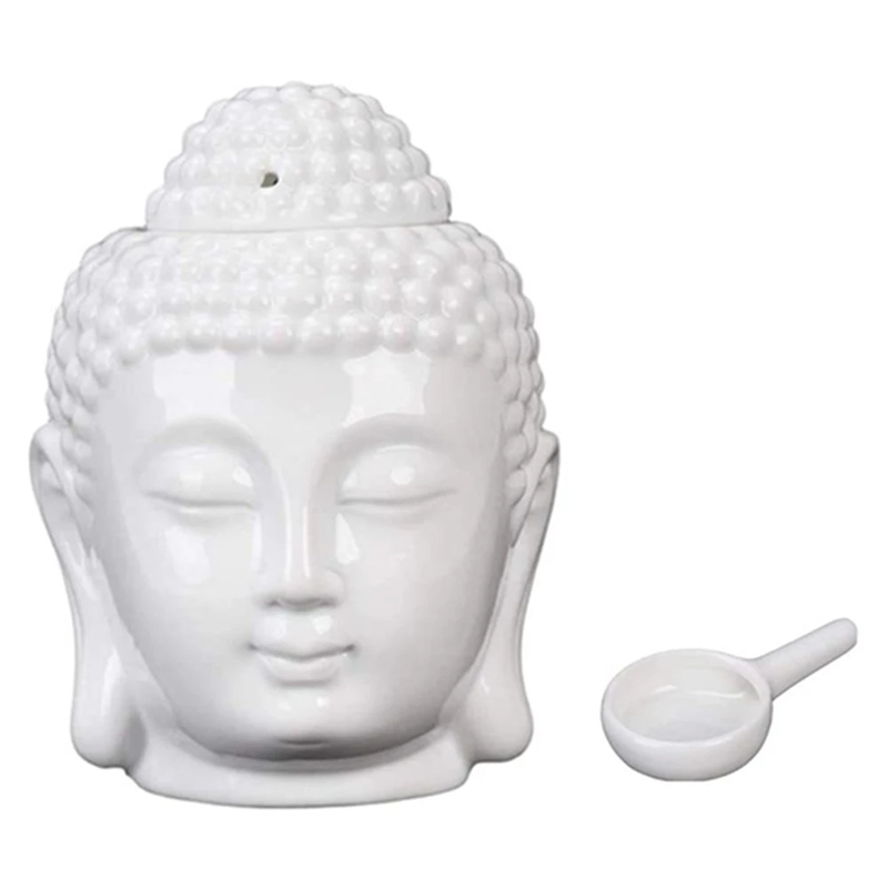Ceramic Buddha Head Aromatic O - Ceramic Oil Burner ulasan dan harga