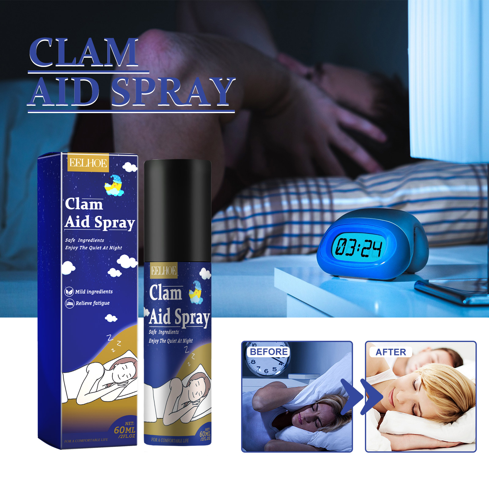 Eelhoe Lavender Sleep Aid Spra - Lavender Pillow Spray ulasan dan harga