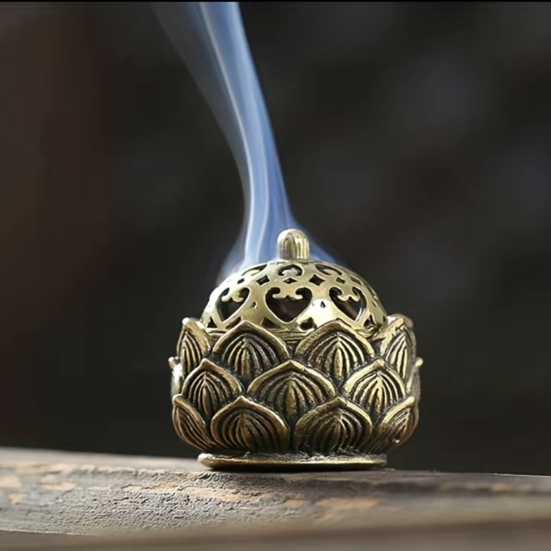 1pc Hollow Lotus Incense, Burn - Home Fragrance Miniso ulasan dan harga