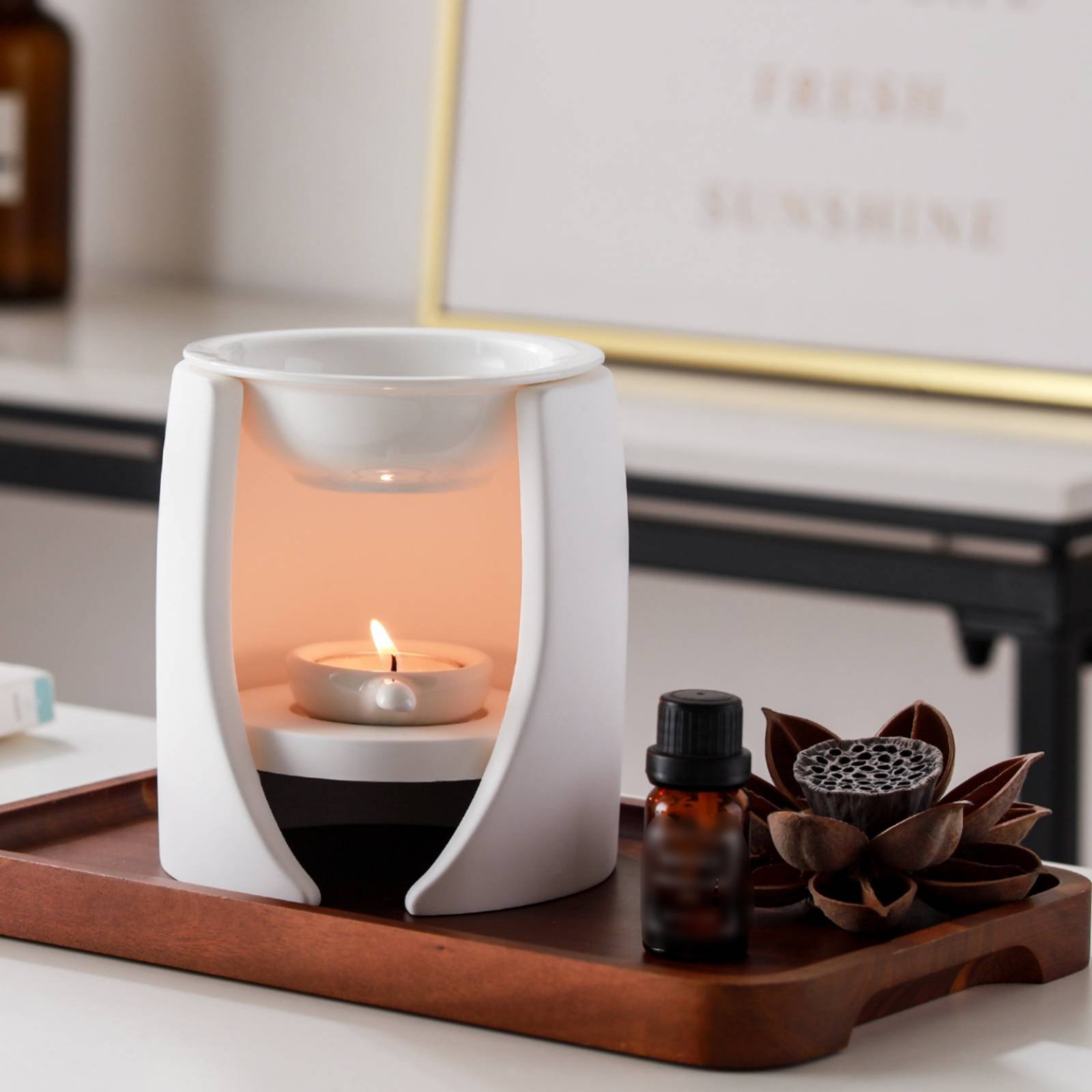 Aroma Lamp Easy to Use Ceramic - Ceramic Oil Burner ulasan dan harga