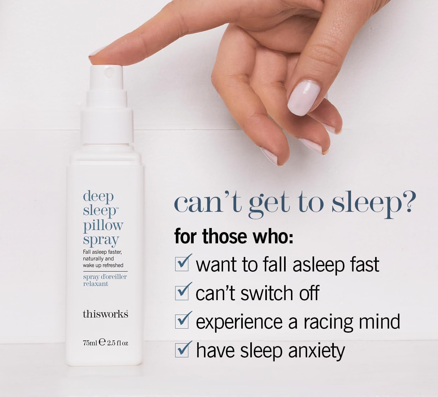 Deep Sleep Pillow Spray with L - Lavender Pillow Spray ulasan dan harga