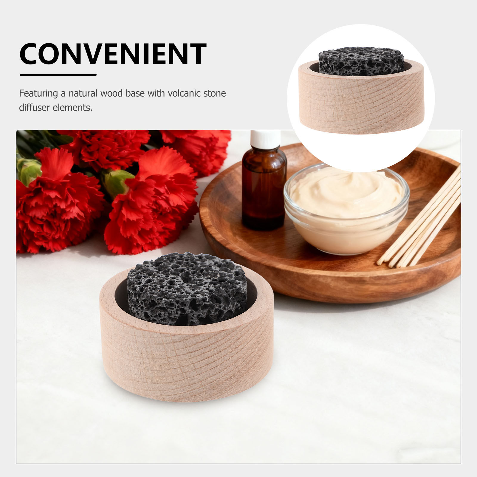 Small Passive Lava Rock Diffus - Home Fragrance With Essential Oils ulasan dan harga