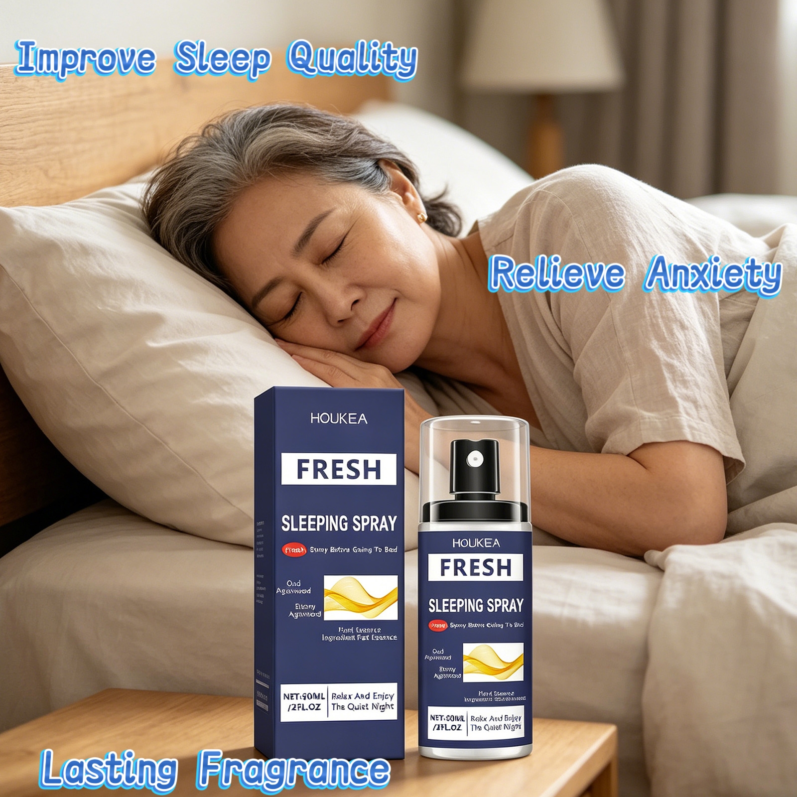 Houkea Lavender Sleep Spray to - Lavender Pillow Spray ulasan dan harga