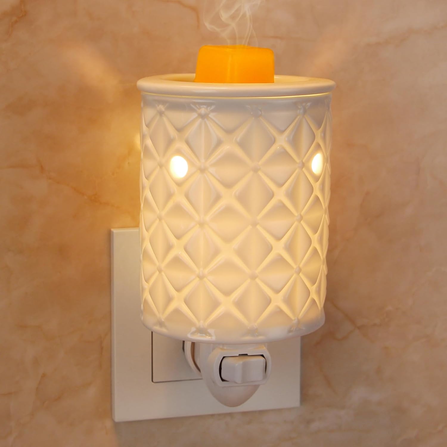 Plug in Wax Melt Warmer, Ceram - Ceramic Oil Burner ulasan dan harga