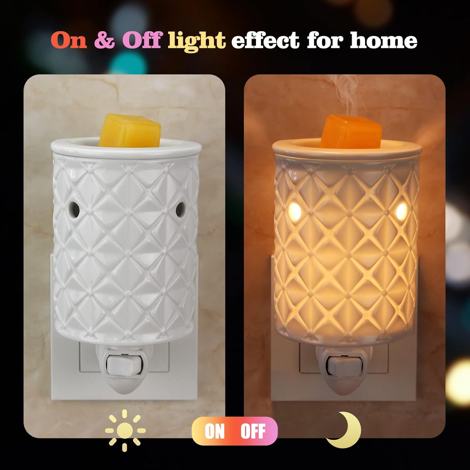 Plug in Wax Melt Warmer, Ceram - Ceramic Oil Burner ulasan dan harga