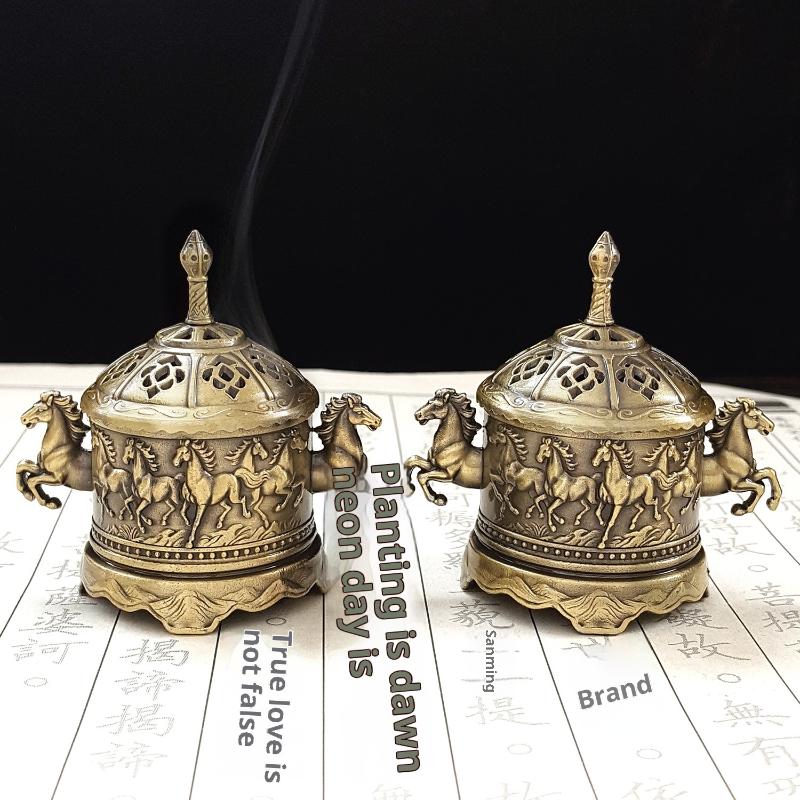 Alloy Incense Burner Hollow Ou - Home Fragrance Miniso ulasan dan harga
